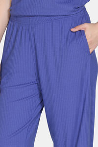 Zivame 2 Mile Fashion Knit Poly Loungewear Set - Iris Bloom — thumbnail 8
